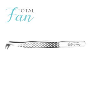 Total Fan - Pinces courbées à prise précise pour pose d'extensions de cils volume